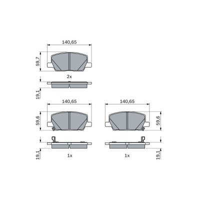 Ön Fren Balatası (Opel, Mokka X) (C222795, 0986424896, 42566753) Ön Fren Balatası (Opel, Mokka X) (C222795, 0986424896, 42566753)