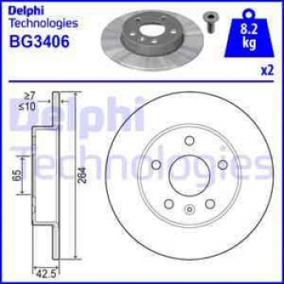 Fren Diski (Opel, Astra H, Astra H) (BG3406) Fren Diski (Opel, Astra H, Astra H) (BG3406)