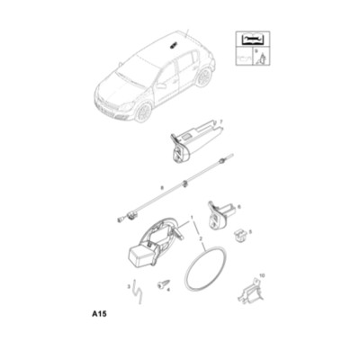 Yakıt Depo Kilit Teli (Opel, Astra H Hb) (13125620) Yakıt Depo Kilit Teli (Opel, Astra H Hb) (13125620)