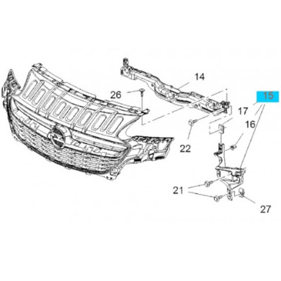 E Ön Tampon Far Braketi Sağ (OEM: 39003560, 1406664) E Ön Tampon Far Braketi Sağ (OEM: 39003560, 1406664)