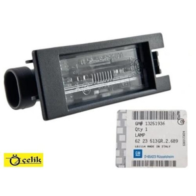 Plaka Lambası (Opel, Vectra C, Astra J, Corsa D, Astra H, Insignia, Corsa E, Astra K, Meriva B) (6223513-13251936)