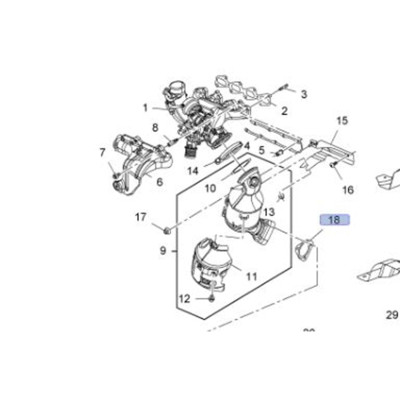 Eksoz Bağlantı Contası (Opel, Astra J) (13252501)