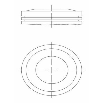 Piston Segman (Opel, C-Astra) (MAH.0121000, 0121000, 8771666)