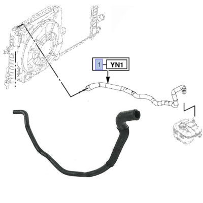 Su Yedek Bidon Hortumu (Opel, Astra H) (1337743)